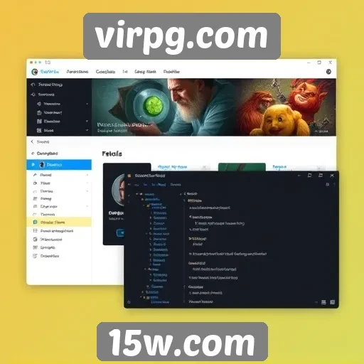 Comparativo das interfaces de usuário do virpg.com